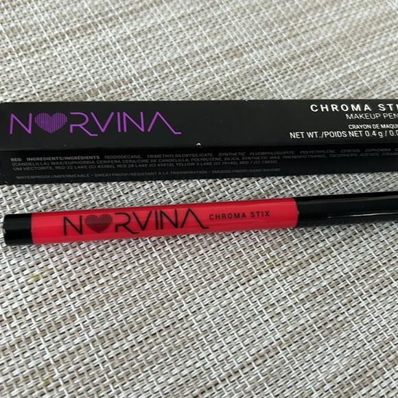 NEW Anastasia of Beverly Hills NORVINA chroma stix make up pencil RED! - Picture 7 of 8